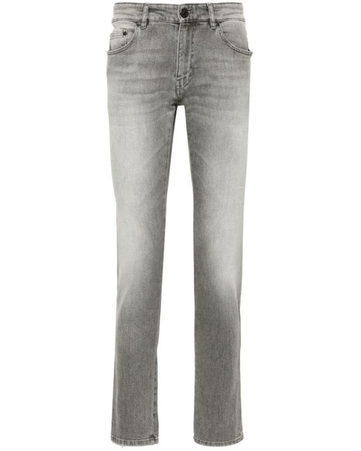 PT Torino Halbhohe Slim-Fit-Jeans in Gray für Herren