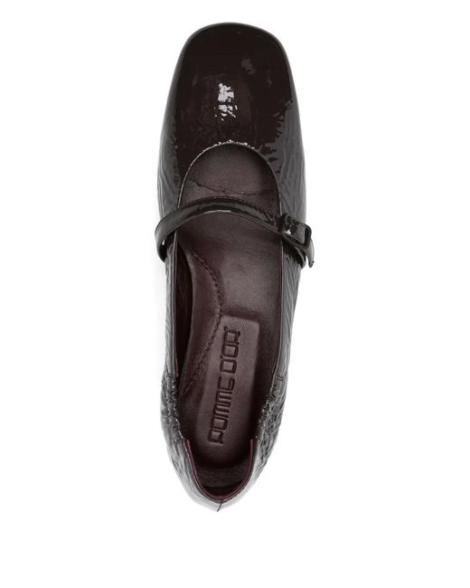 Pomme D ́Or Brown Leather Ballet Flats