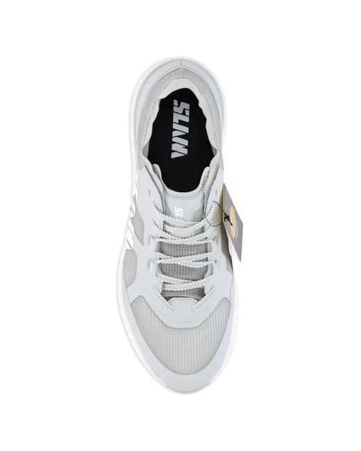 Slam White Logo-Print Panelled Sneakers for men