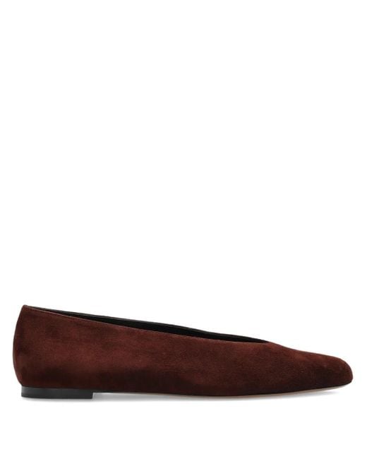 Neous Brown Suede Pointed-Toe Flats
