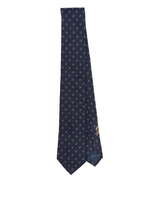 Ferragamo Blue Salvatore Ties for men