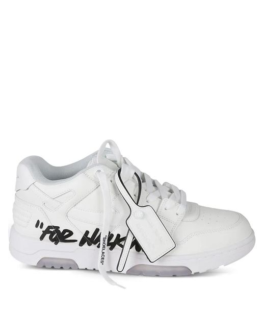 Off-White c/o Virgil Abloh White Out Of Office 'For Walking' Sneakers for men