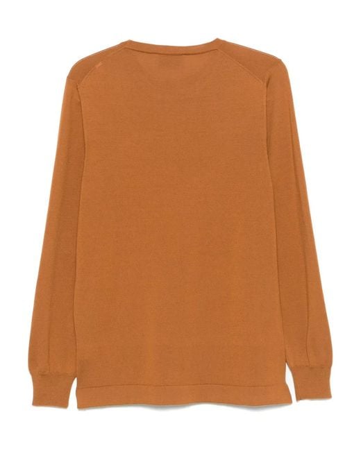 D4.0 Brown Wool Sweater for men