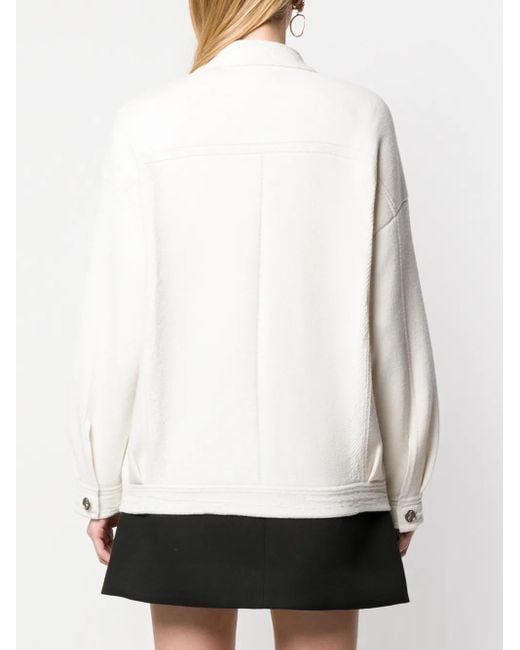 Barrie Oversized Jas in het White