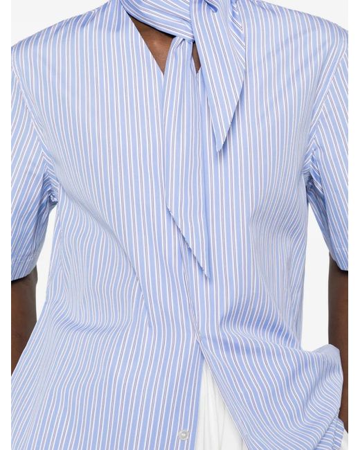 Plan C Blue Striped Shirt