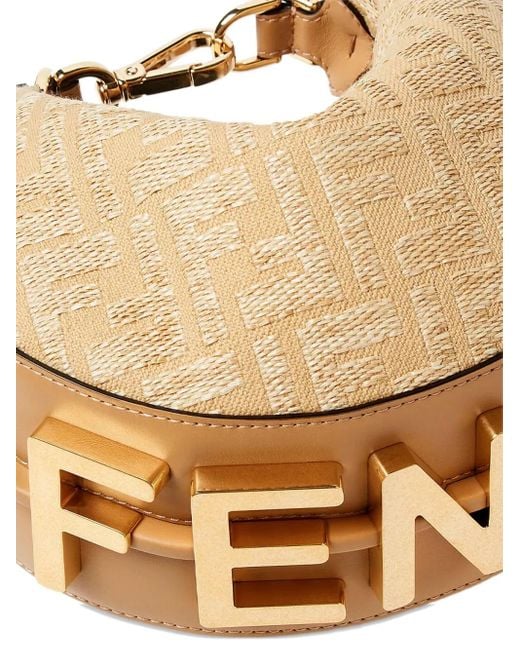 Fendi Graphy Mini Bag in Natural | Lyst Canada