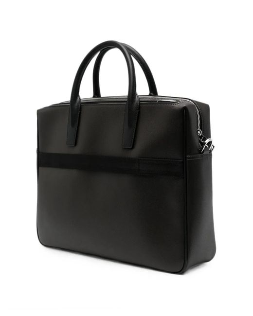 Boss Black Daxter Logo-Plaque Briefcase for men
