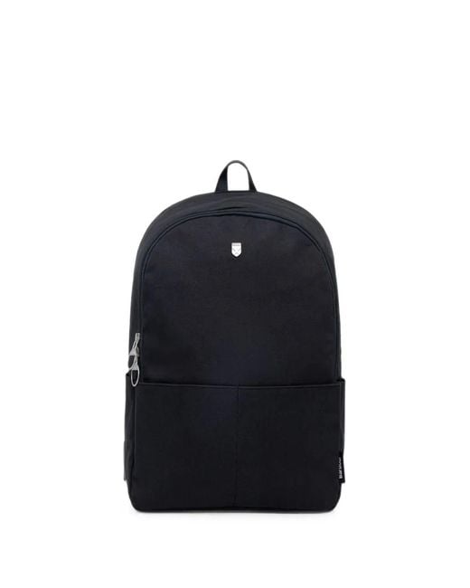 Barbour Blue Cascade City Logo-Plaque Zip-Fastening Backpack