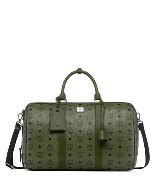 MCM Green Small Ottomar Weekender Bag