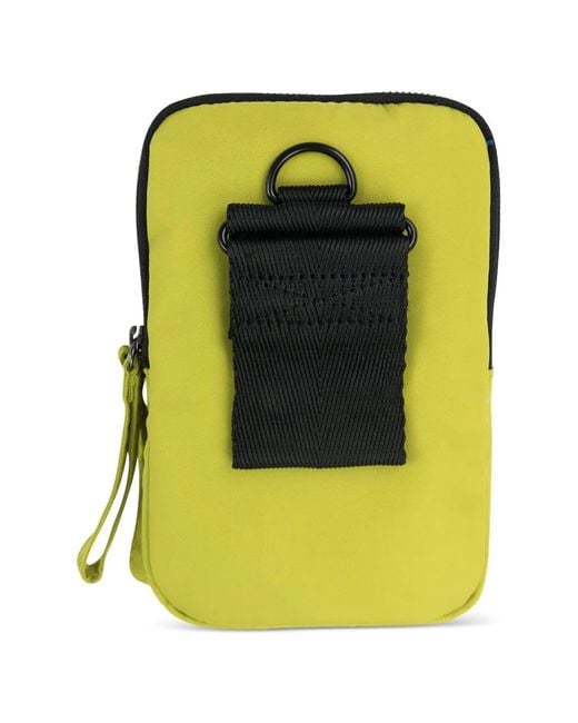 Opening Ceremony Yellow Logo-Patch Phone-Case Bag for men