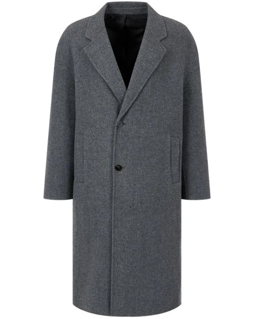 Studio Tomboy X Wollen Mantel Met Enkele Rij Knopen in het Gray voor heren