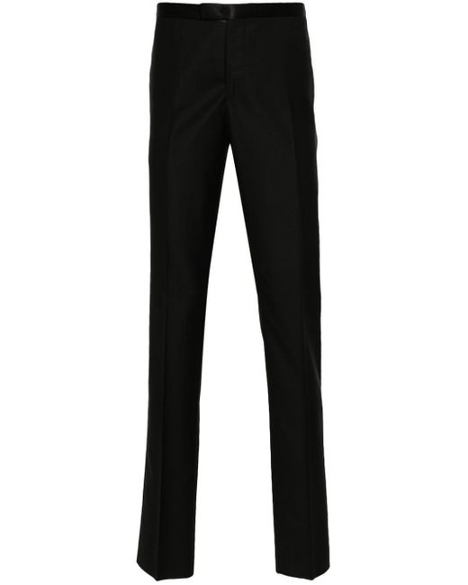 Boglioli Black Slim-cut Tailored Trousers for men