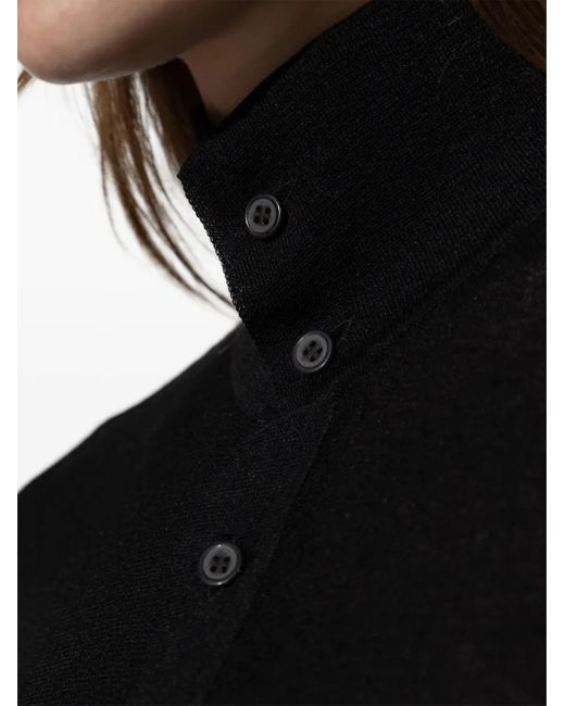 Issey Miyake オープンバック カーディガン Black