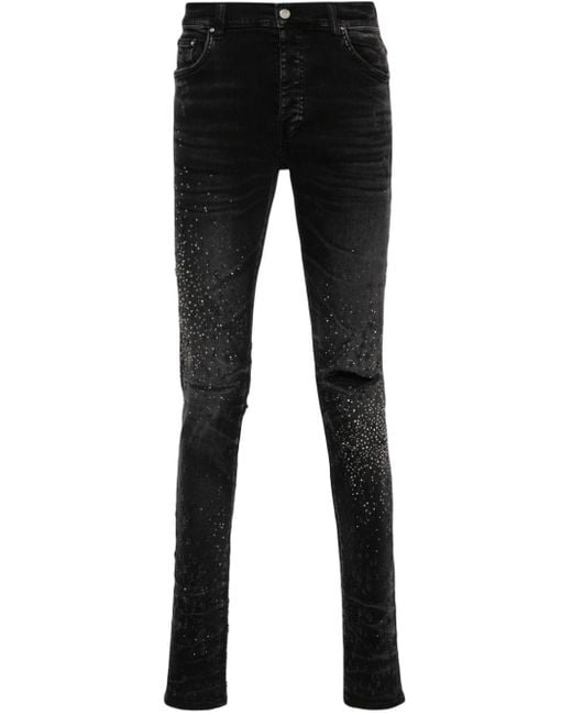 Jeans skinny Crystal Shotgun di Amiri in Black da Uomo
