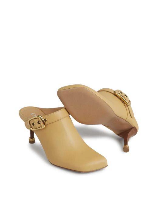 Chloé Yellow 75Mm Andrea Mules
