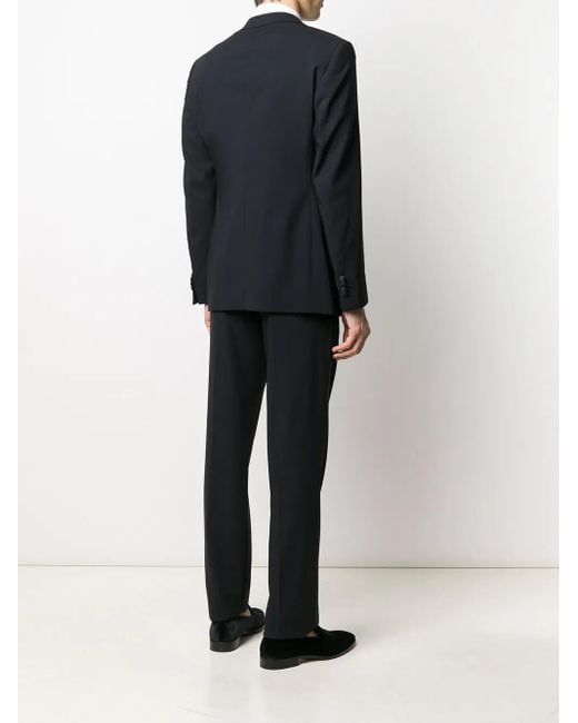 Giorgio Armani Blue Single-Breasted Wool Suit for men