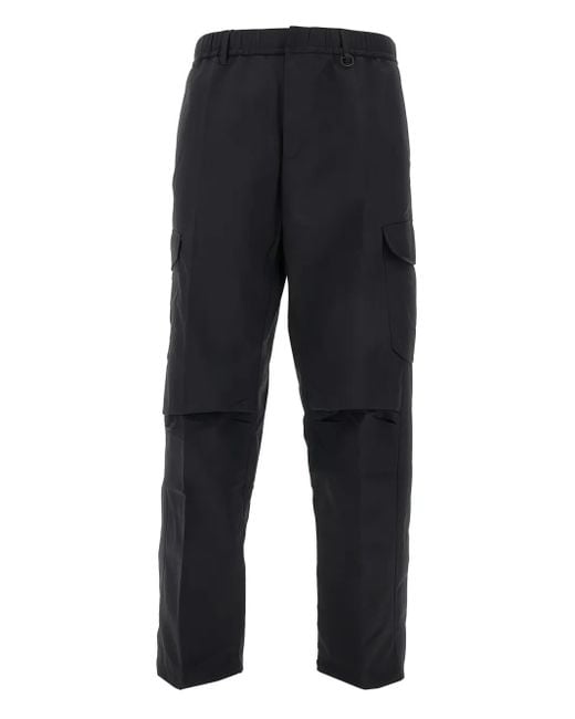 Herno Blue X Laminar Cargo Trousers for men