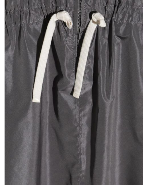 Miu Miu Gray Kleid Mit Kordelzug