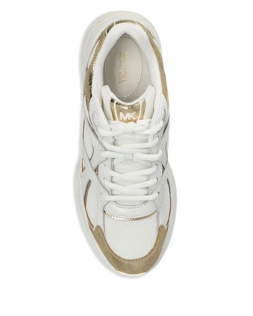 MICHAEL Michael Kors White Panelled Sneakers
