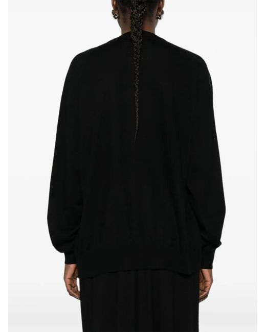 Frenckenberger Black Open-Front Cardigan