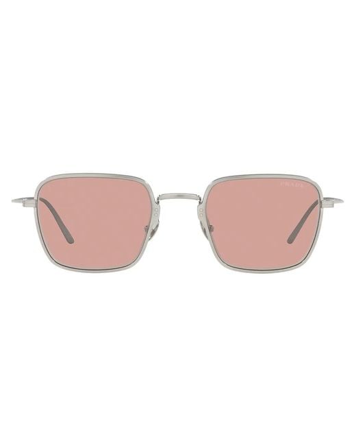 Prada Pink Square-Frame Sunglasses