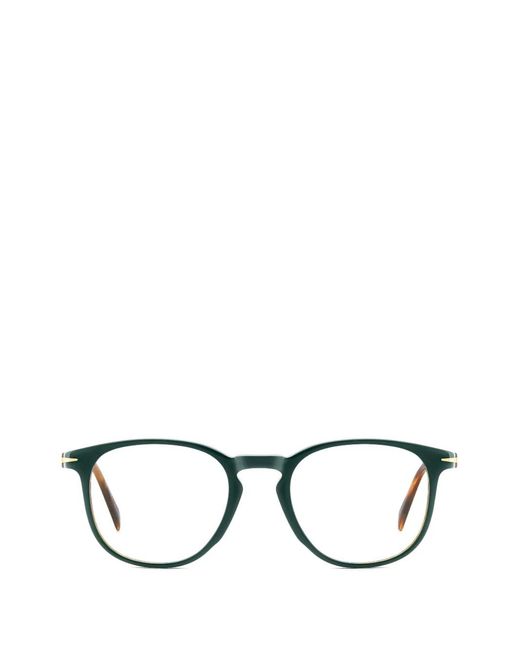 David Beckham Black Round-Frame Glasses