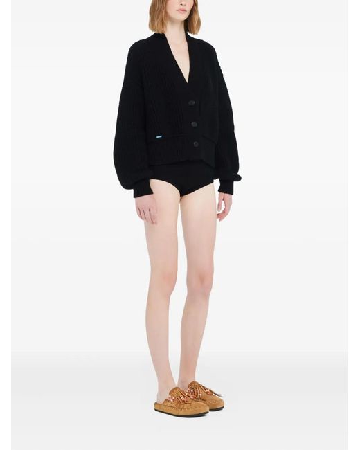 Alanui Black Buttoned Finest Cardigan
