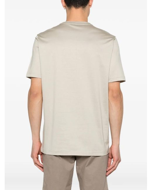 Corneliani White Crew-Neck T-Shirt for men