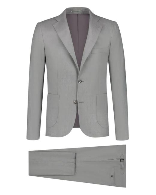 メンズ PAUL ZEIST ノッチドラペル シングルスーツ Gray