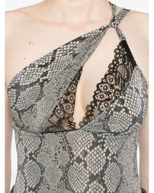 Coperni アシンメトリー ボディスーツ Gray