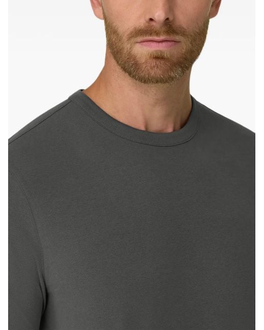 Boggi Gray T-Shirt En Jersey De Coton Mélangé En Diagonale B Tech for men