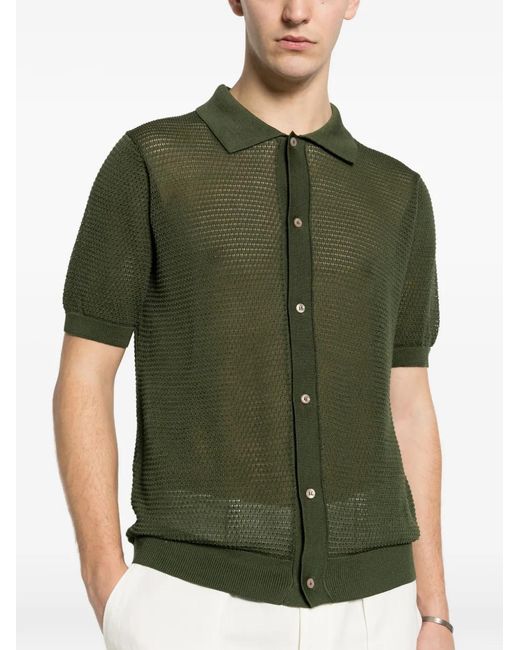 Tagliatore Green Buttoned Shirt for men