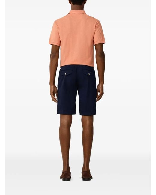 Hackett Blue Regent Relaxed-Fit Cotton Shorts for men