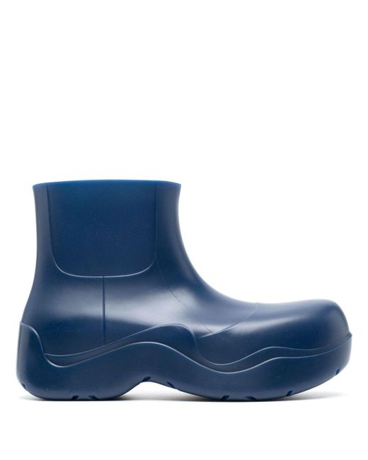 Bottega Veneta Blue Puddle Ankle Boots for men