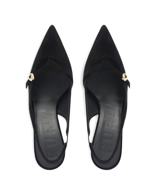 Furla Black Sfera Pointed-Toe Pumps