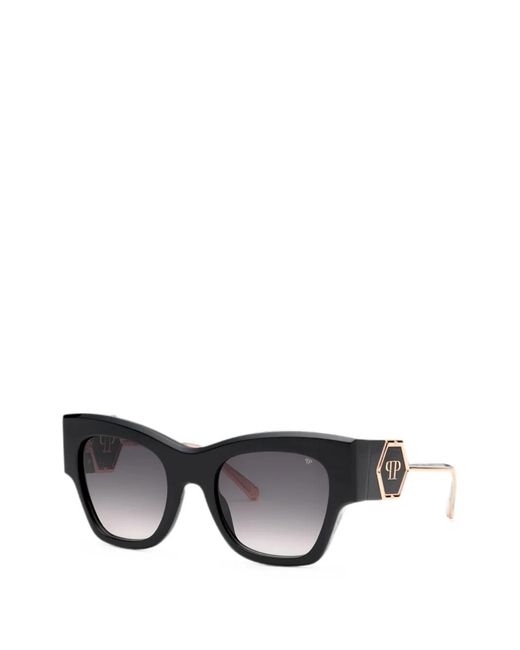Philipp Plein Gray Square-Frame Sunglasses