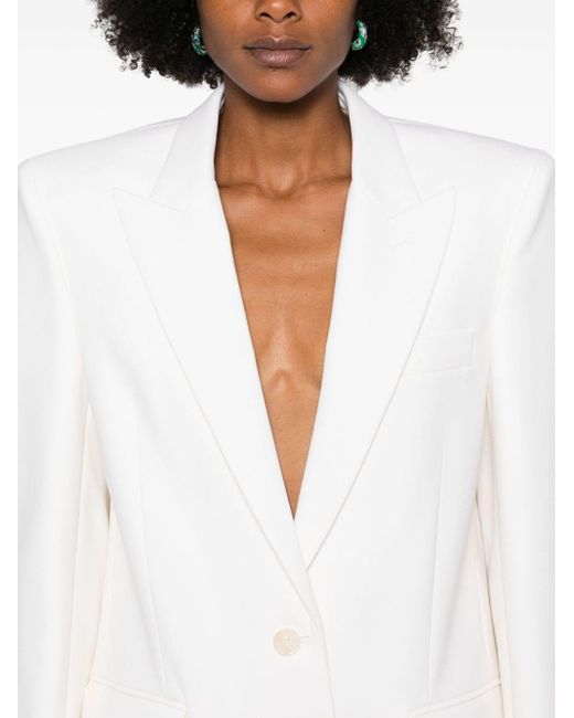 Stella McCartney White Single-Breasted Blazer