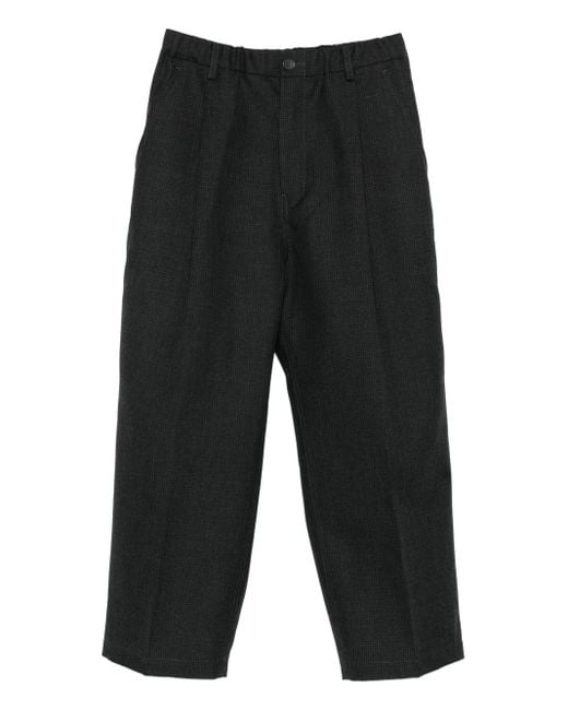 Sofie D'Hoore Black Karierte Bundfaltenhose