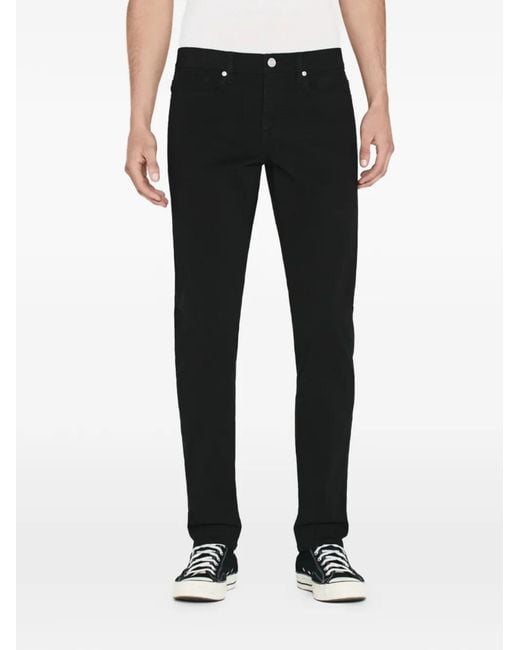 FRAME Black L'Homme Slim-Cut Jeans for men