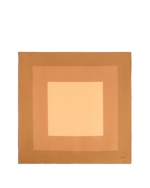 12 STOREEZ Orange Gradient-Effect Silk Scarf