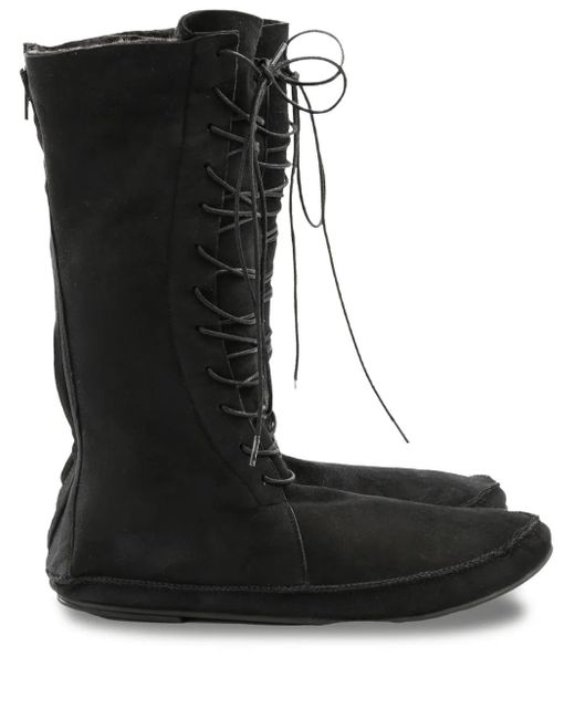 The Row Black Leather boots