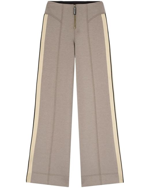 Palm Angels Gray Side-Stripe Sweatpants