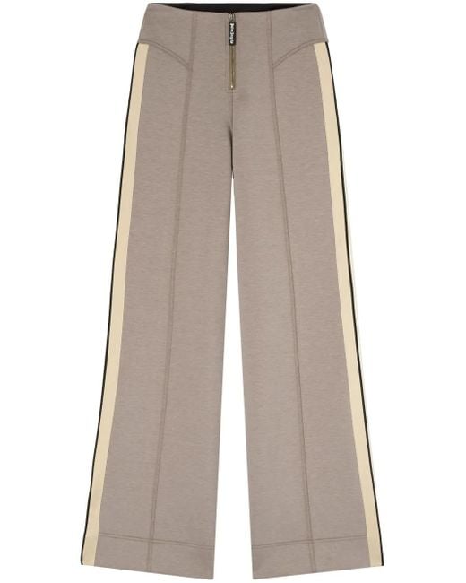 Palm Angels Gray Side-Stripe Sweatpants