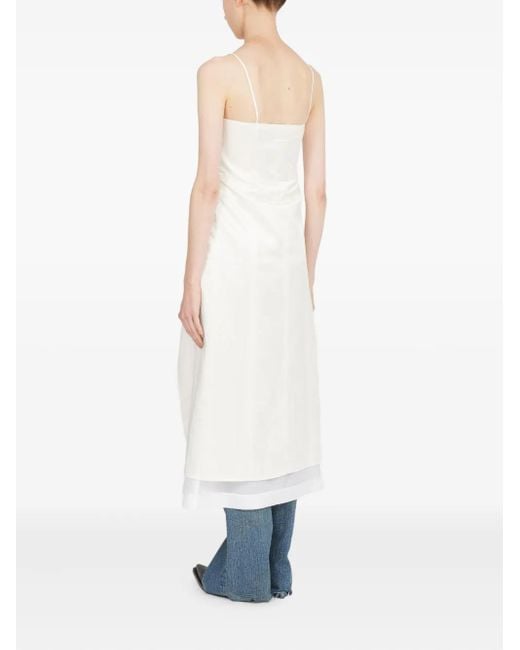 MM6 by Maison Margiela White Midi Dress Clothing