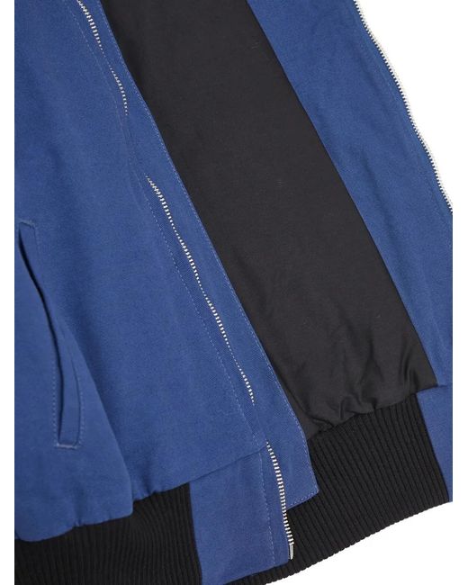 Sky High Farm Blue Zip Bomber Jacket for men