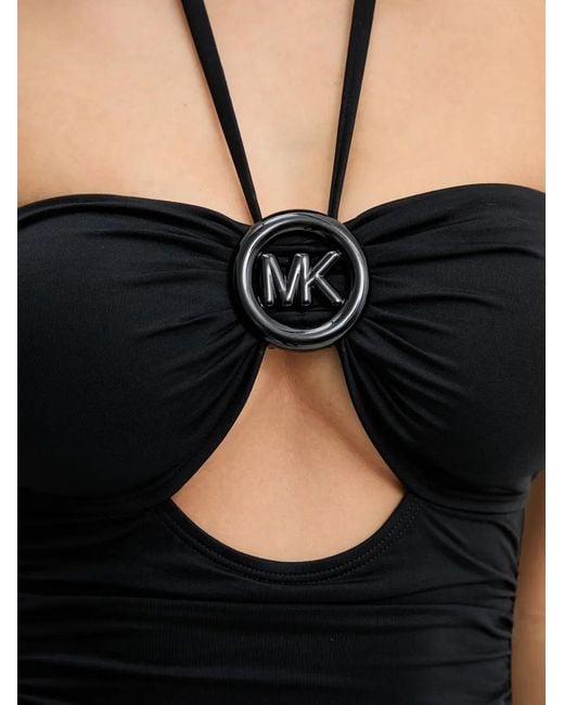 MICHAEL Michael Kors Black Triangle Bikini Top