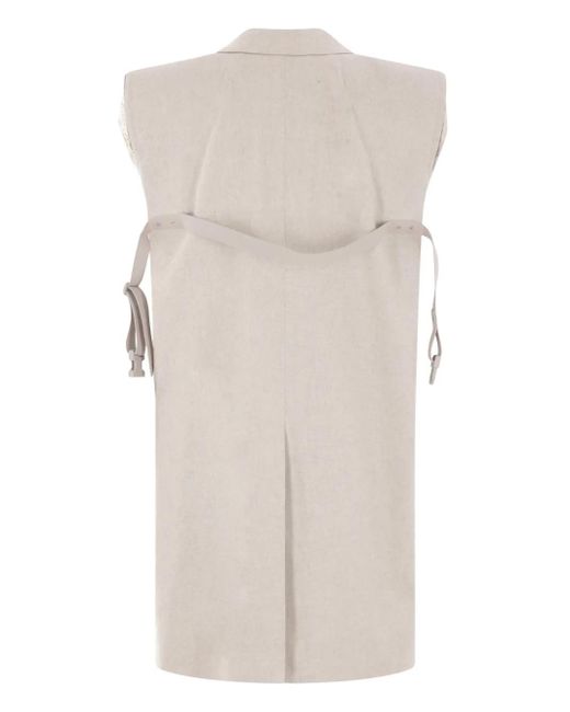 Rick Owens Natural Waistcoats