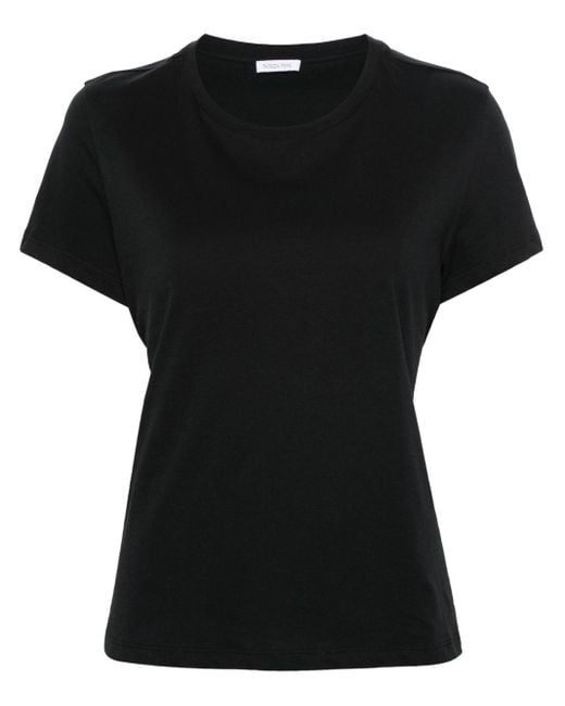 Camiseta con detalle de aberturas Patrizia Pepe de color Black