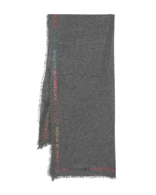 Faliero Sarti Gray Te Quiero Scarf