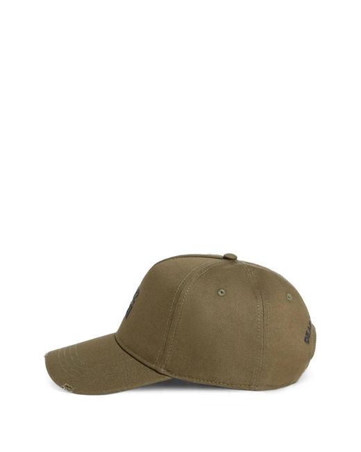 DSquared² Green Casquette De Baseball D2 Upside Down for men